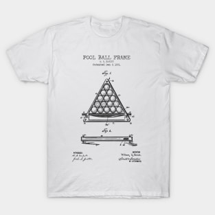 BILLIARD POOL FRAME patent T-Shirt